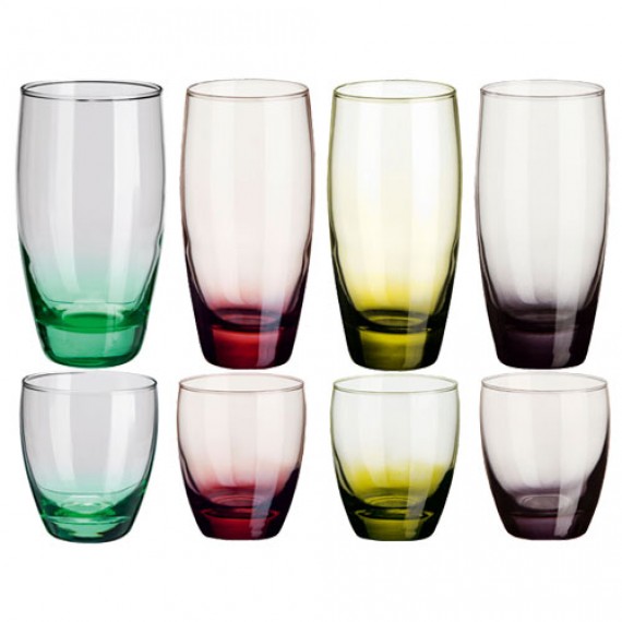 Kolorowe szklanki
